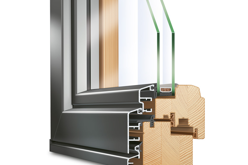 Holz-Aluminium Fenster IDEALU 68<
