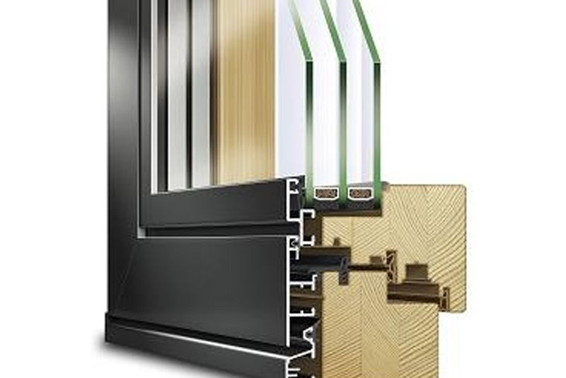 Holz-Aluminium Fenster IDEAL PLANO